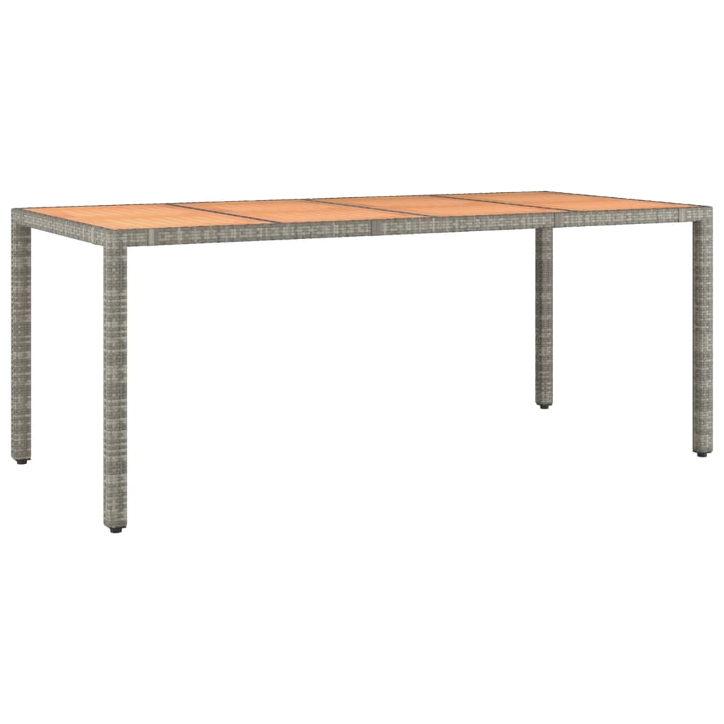 Set mobilier de gradina cu perne, 7 piese, gri, poliratan — imaginea 4