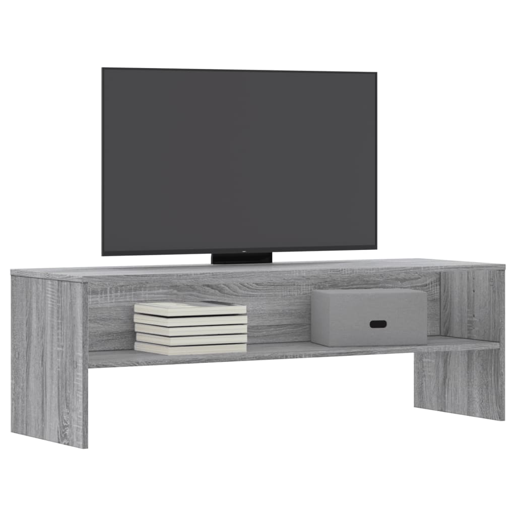 Dulap TV, gri sonoma, 120x40x40 cm, lemn prelucrat — imaginea 3