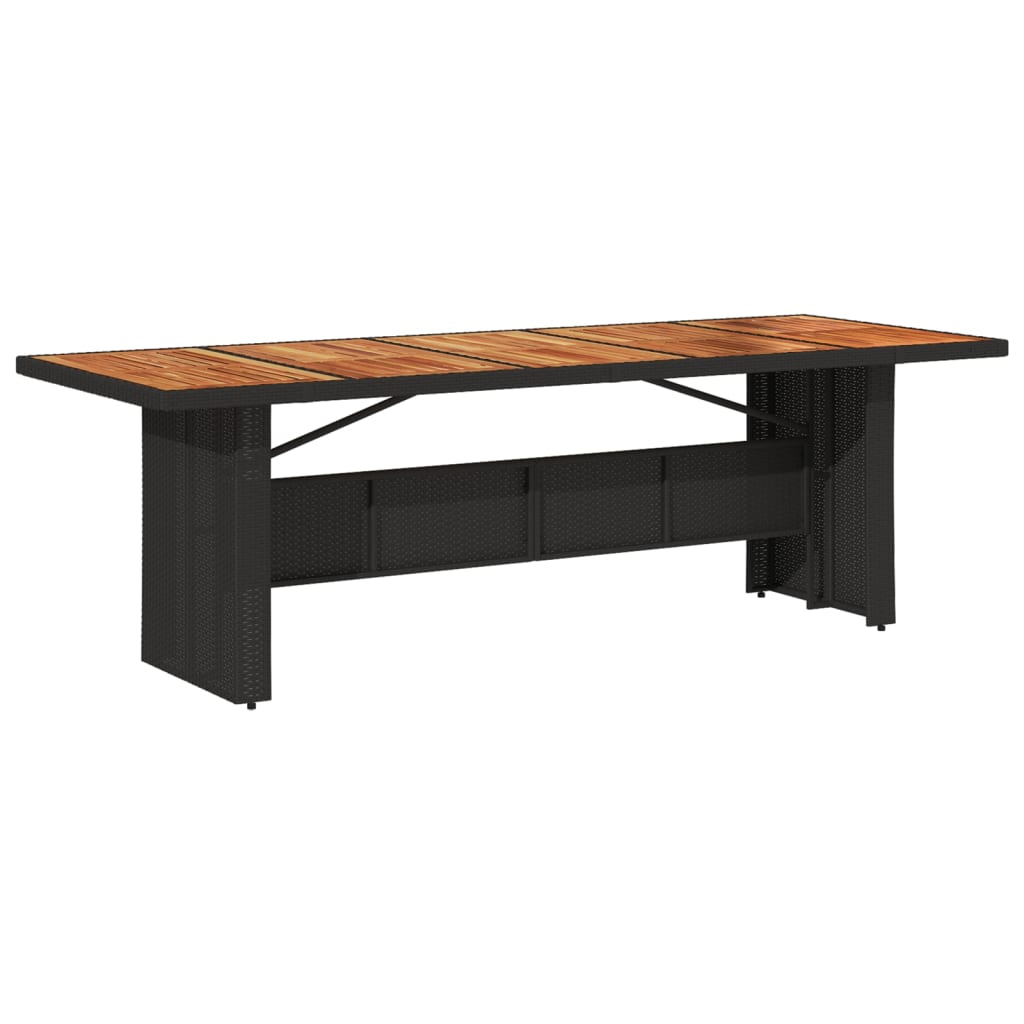 Set mobilier de gradina cu perne, 7 piese, negru, poliratan — imaginea 4