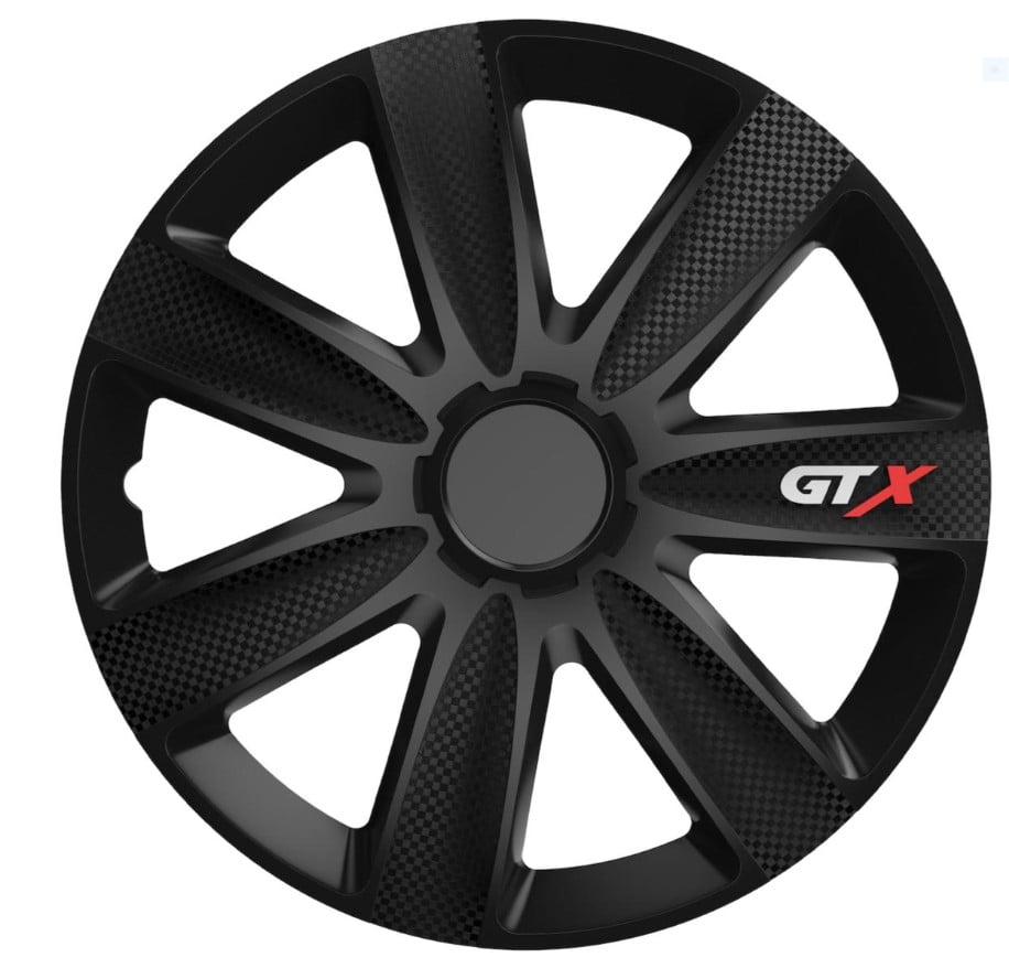 Set 4 capace roti, model GTX negru, R15