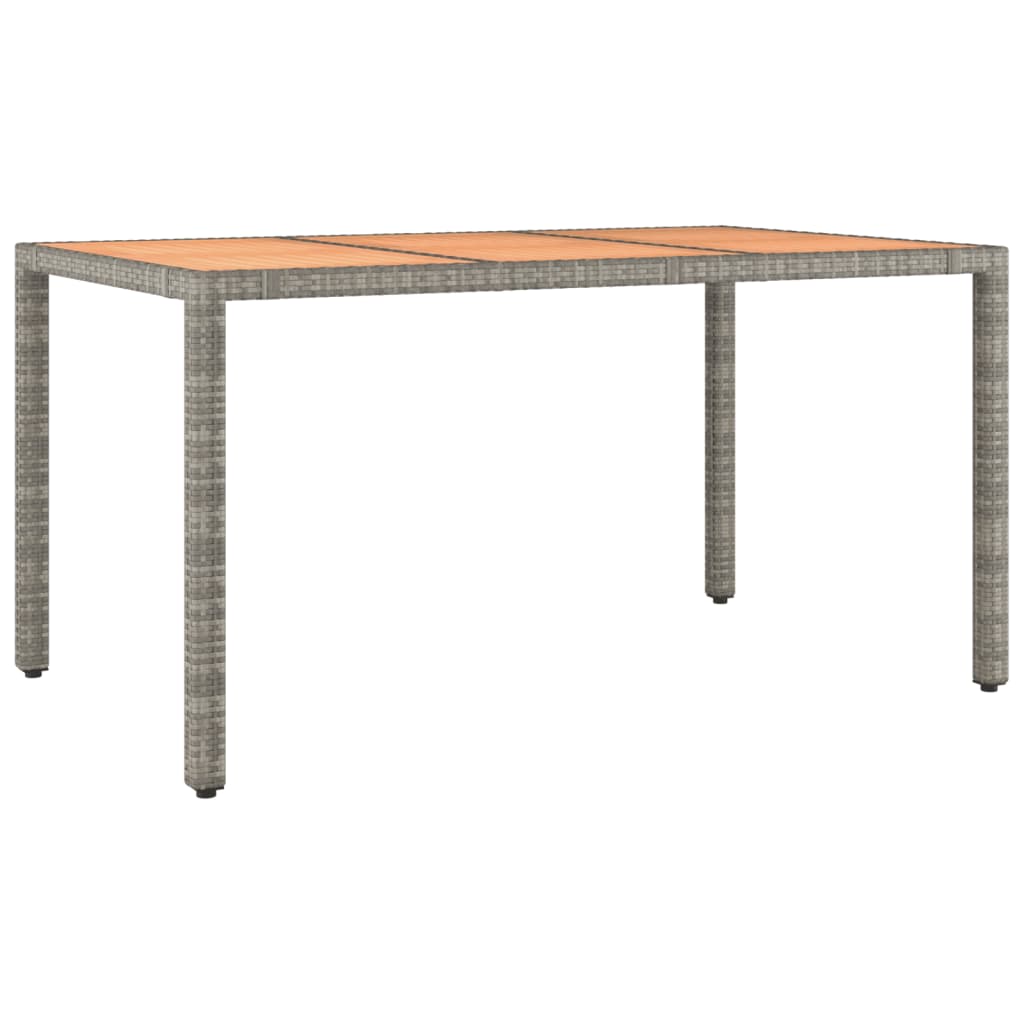 Set mobilier de gradina cu perne, 7 piese, gri, poliratan — imaginea 5