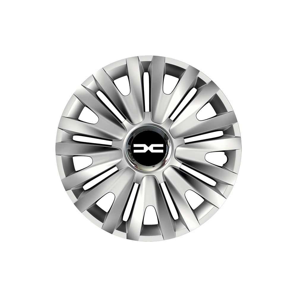 Set 4 capace roti pentru Dacia nou, model Royal gri, R15, Dacia