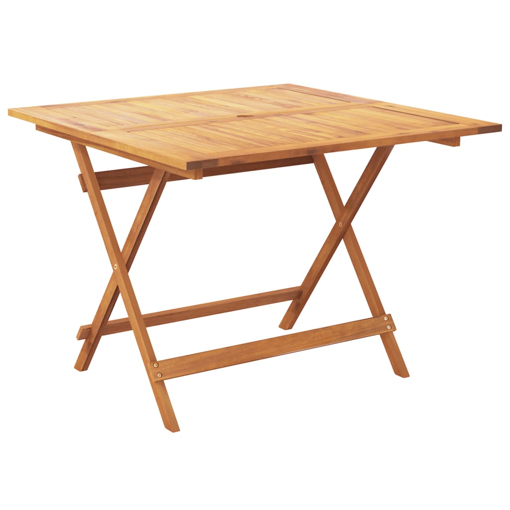 Set mobilier de gradina 5 piese textil bej/lemn masiv — imaginea 5