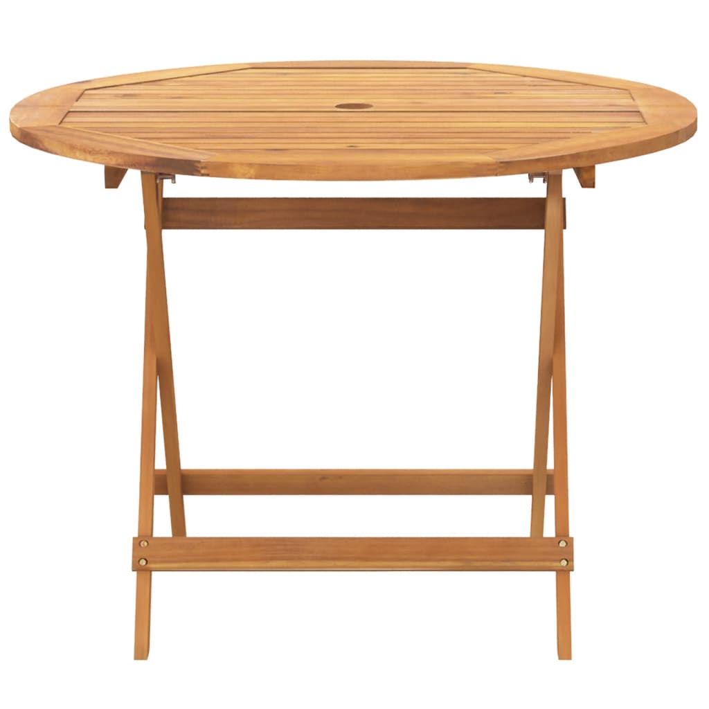 Set mobilier de gradina 5 piese polipropilena neagra/lemn masiv — imaginea 5