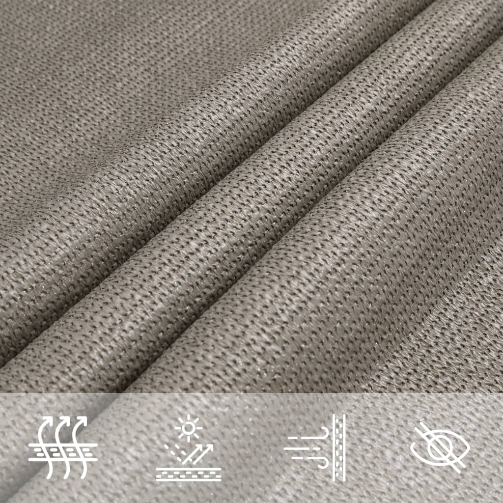 Panza parasolar gri deschis dreptunghiular 4x5 m HDPE 160 g/m² - imagine 8