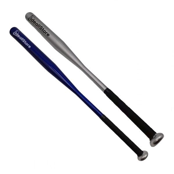 Set de doua bate de baseball IdeallStore®, Home Run, aluminiu, 80 cm, argintiu