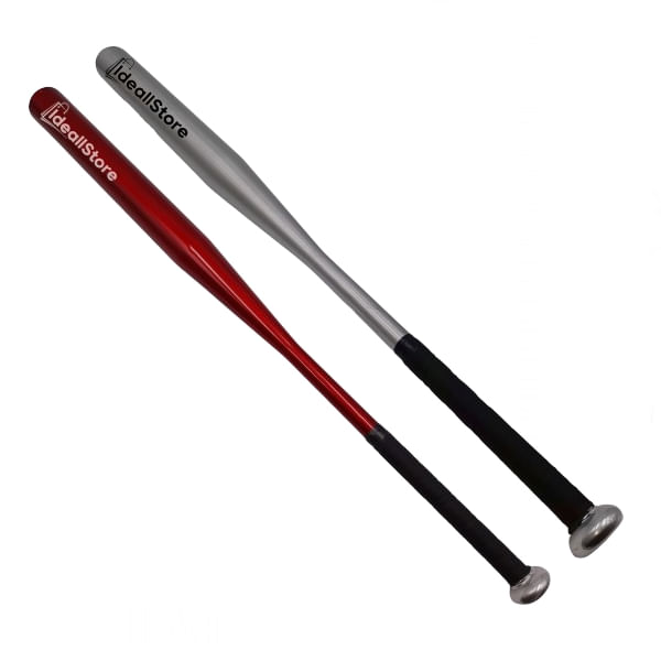 Set doua bate de baseball IdeallStore®, aluminiu, 80 cm, rosu-argintiu