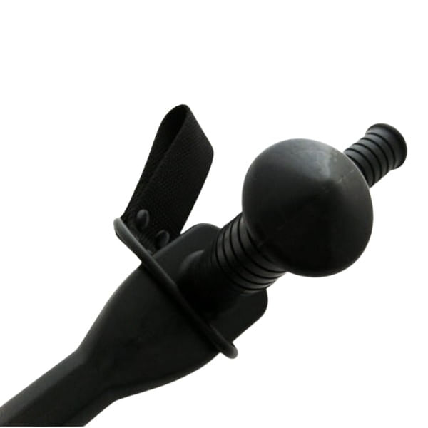 Baston tonfa autoaparare, IdeallStore®, 59 cm, negru, suport inclus