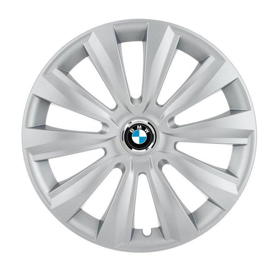 Set 4 capace roti pentru BMW, model Delta gri, R15