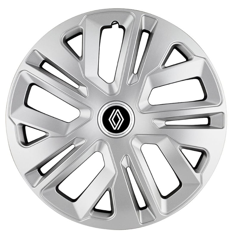 Set 4 capace roti Renault nou, model Raven gri, R16
