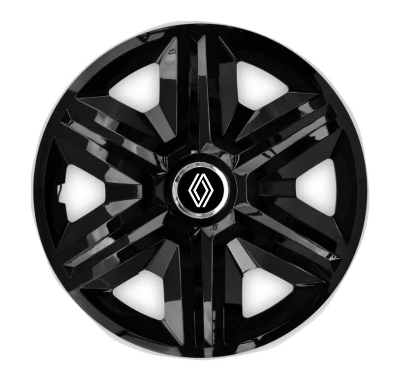 Set 4 capace roti pentru Renault nou, model Fast negru