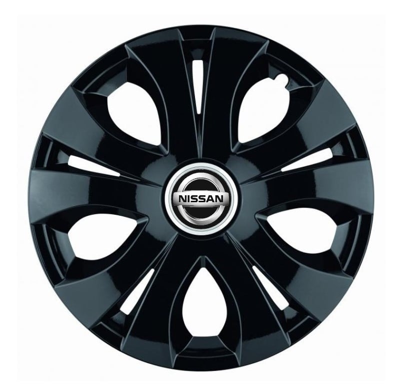 Set 4 capace roti pentru Nissan, model Top negru