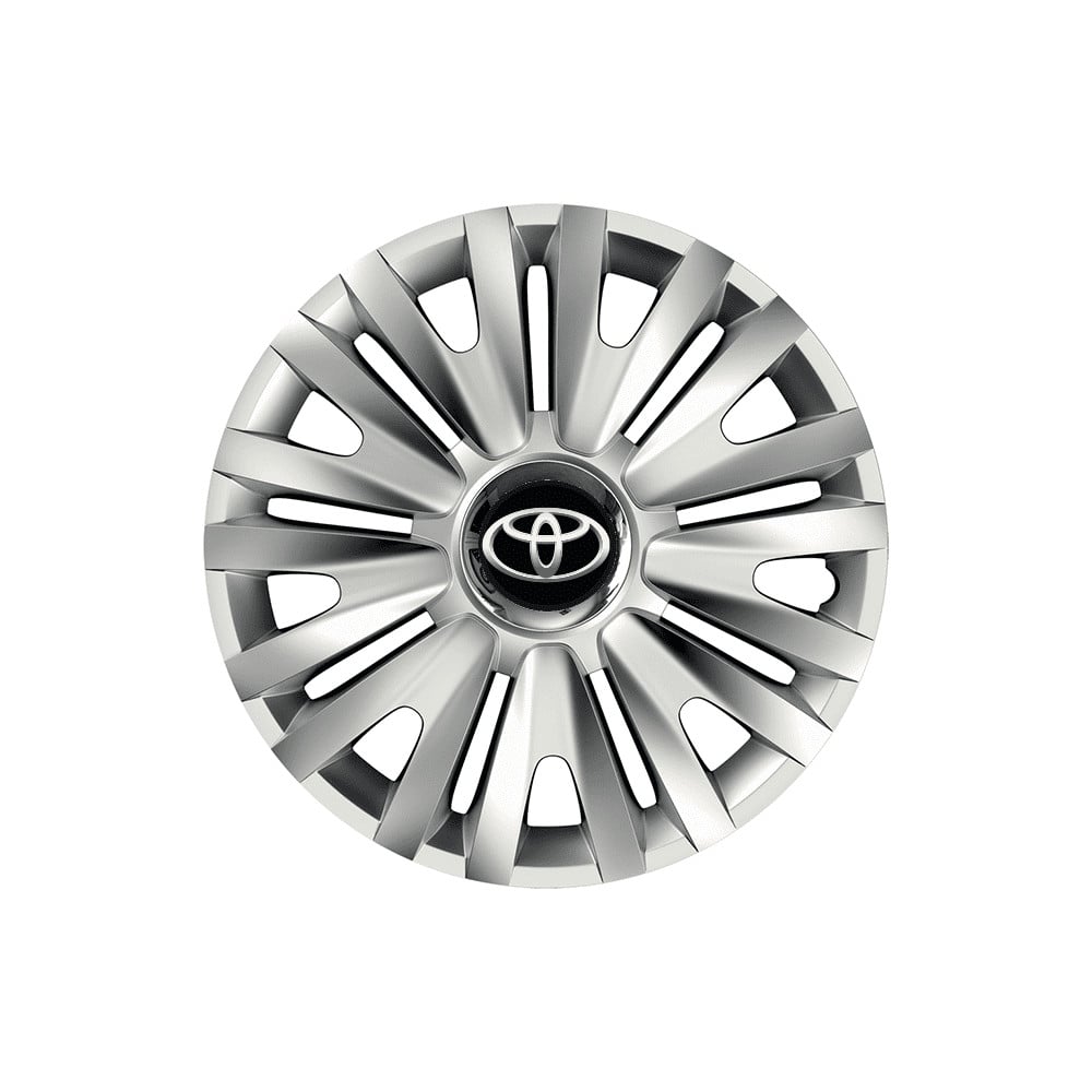 Set 4 capace roti cu inel Cromat Royal pentru gama auto Toyota, R16