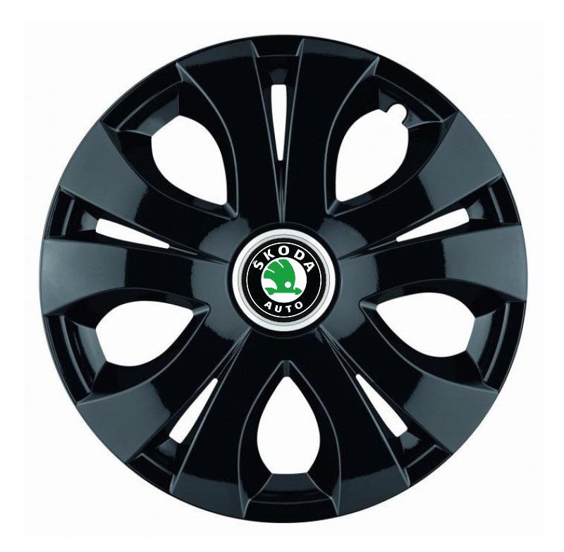 Set 4 capace roti, pentru Skoda, model top grafit, R16