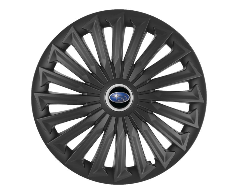 Set 4 capace roti pentru Subaru, model Joy negru, R14