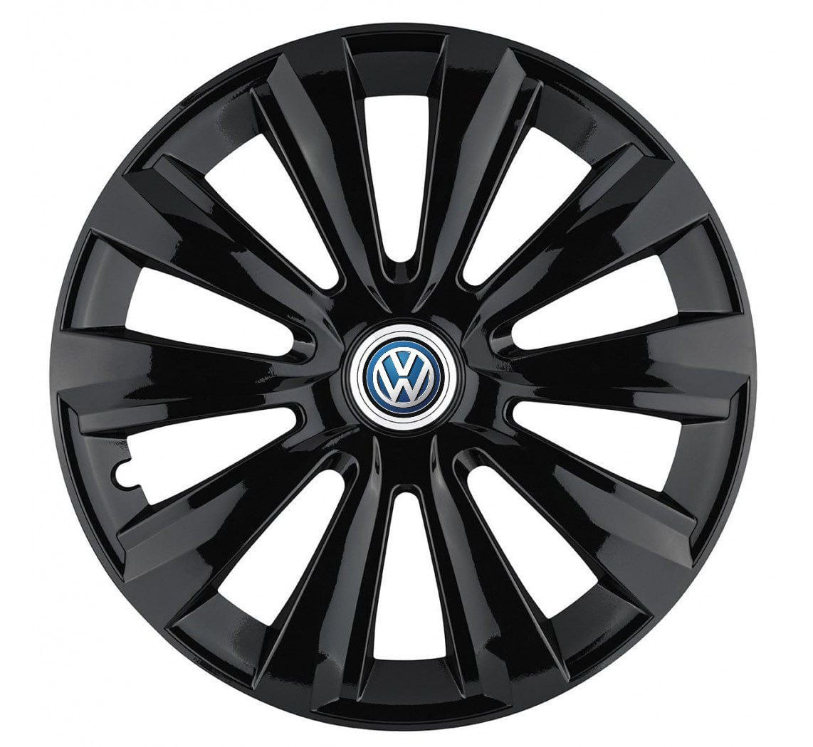 Set 4 capace roti pentru Volkswagen, model Delta negru, R16