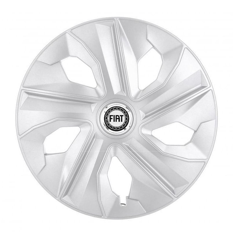 Set 4 capace roti Fiat, model Luna gri, R16