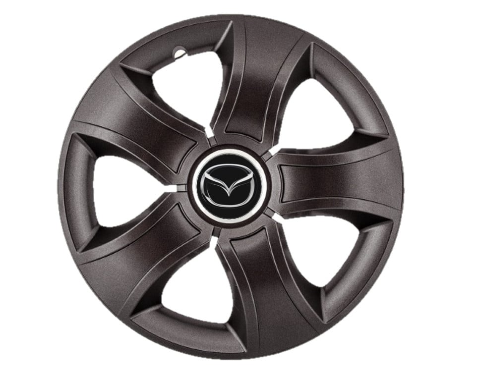 Set 4 capace roti pentru Mazda, model Bis negru, R16