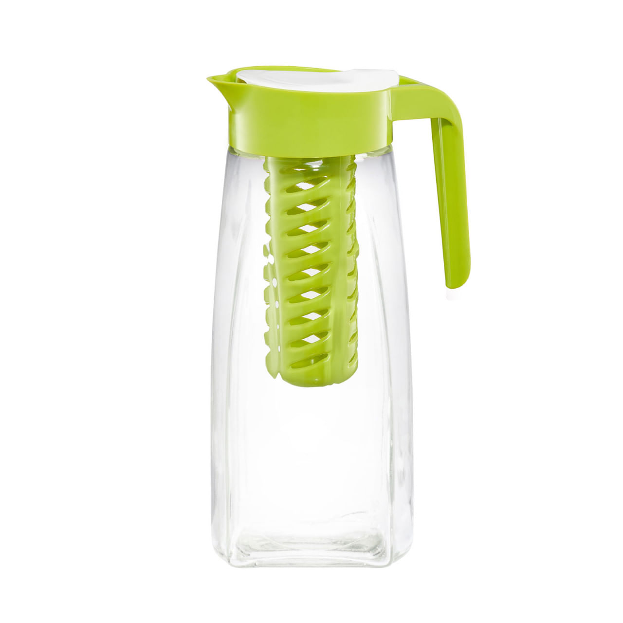 Carafa cu infuzor si capac 1.5L, AMBITION Fiesta, verde