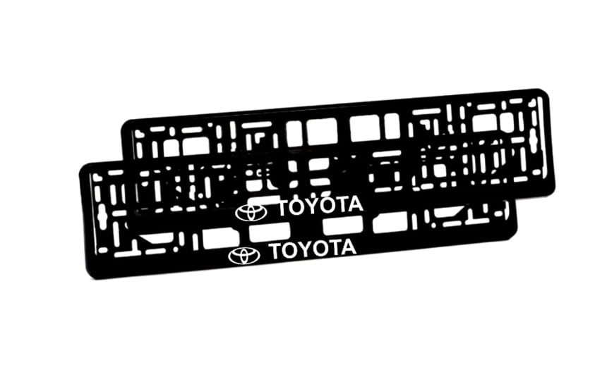 Set 2 suporturi numar inmatriculare personalizat Toyota Creative Rey®