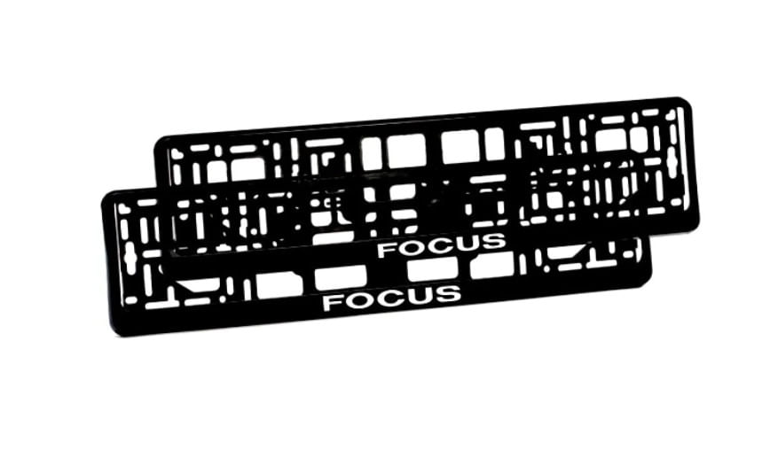 Set 2 suporturi numar inmatriculare personalizat-Focus - Creative Rey®