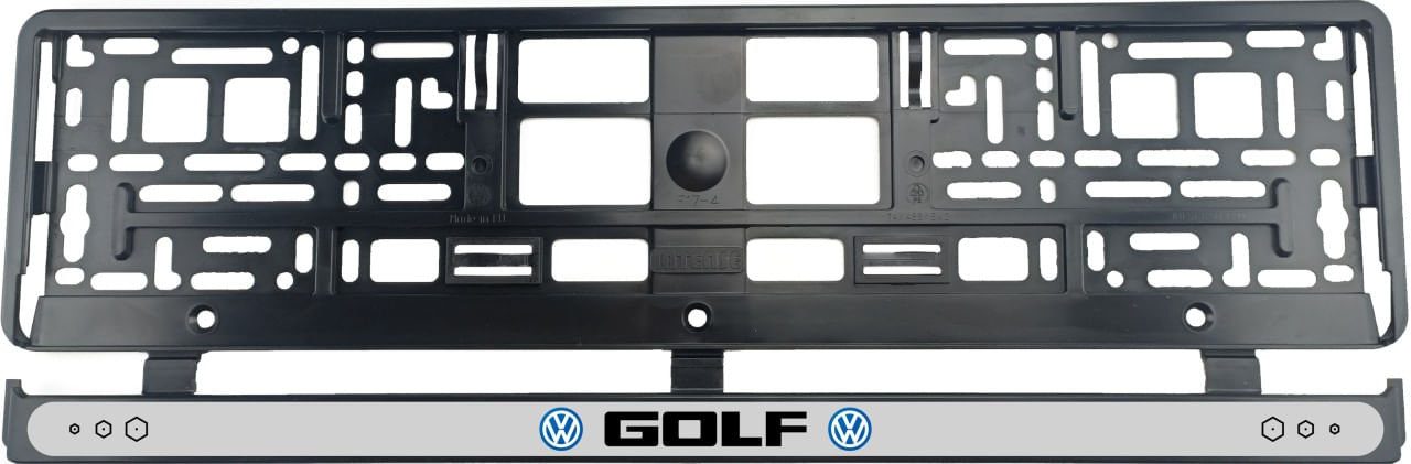 Set 2 bucati, suport numar inmatriculare Volkswagen Golf