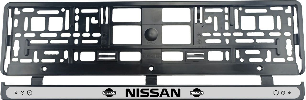Set 2 bucati, suport numar inmatriculare Nissan