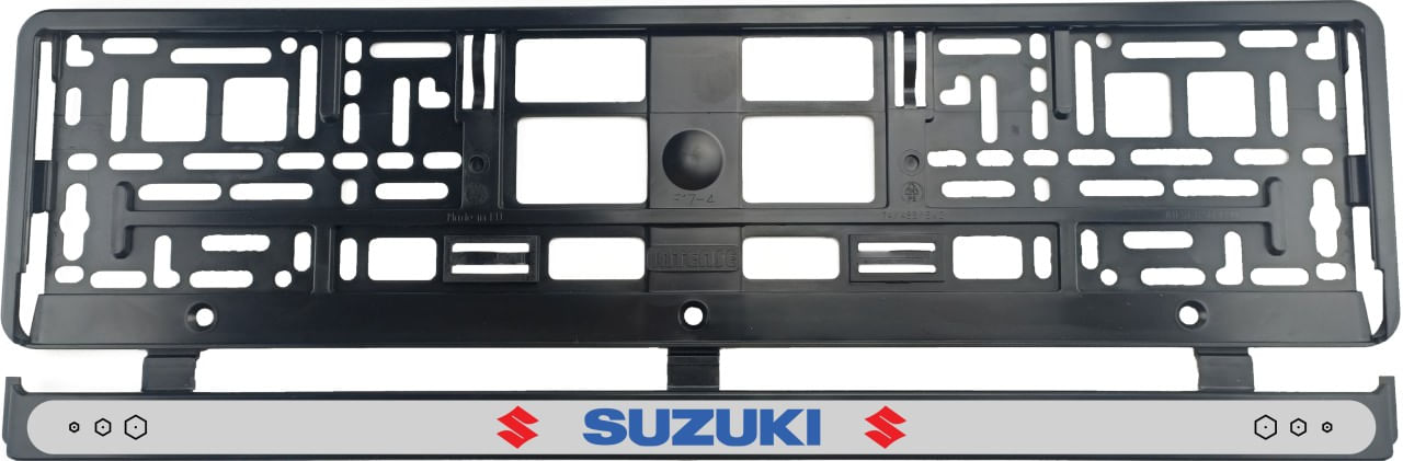 Set 2 bucati, suport numar inmatriculare Suzuki