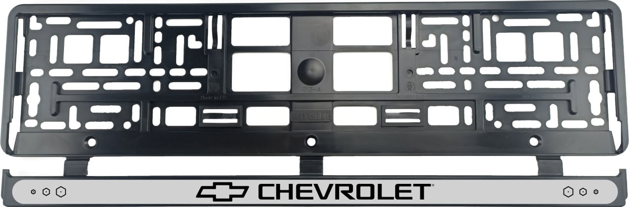 Set 2 bucati, suport numar inmatriculare Chevrolet
