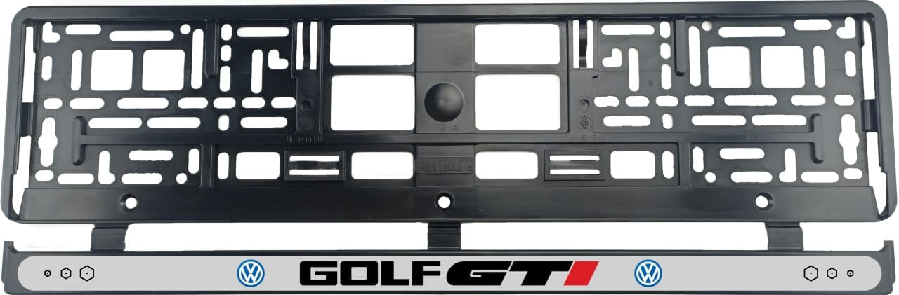 Set 2 bucati, suport numar inmatriculare Volkswagen Golf GTI