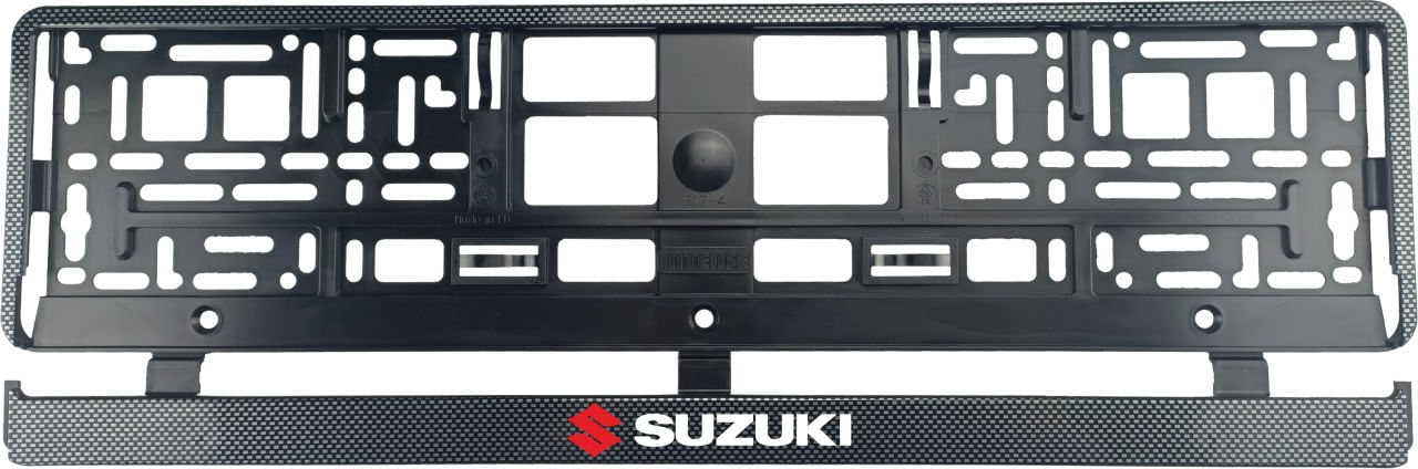 Set 2 bucati, suport numar inmatriculare Carbon, Suzuki II