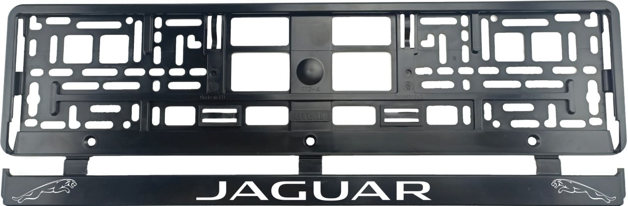 Set 2 bucati, suport numar inmatriculare Jaguar