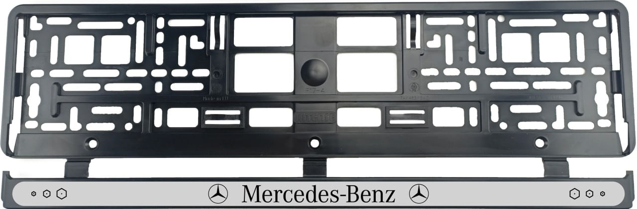 Set 2 bucati, suport numar inmatriculare Mercedes-Benz