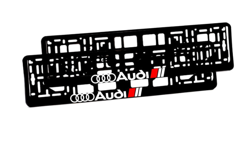 Set 2 suporturi numar inmatriculare personalizat Creative Rey®, Audi