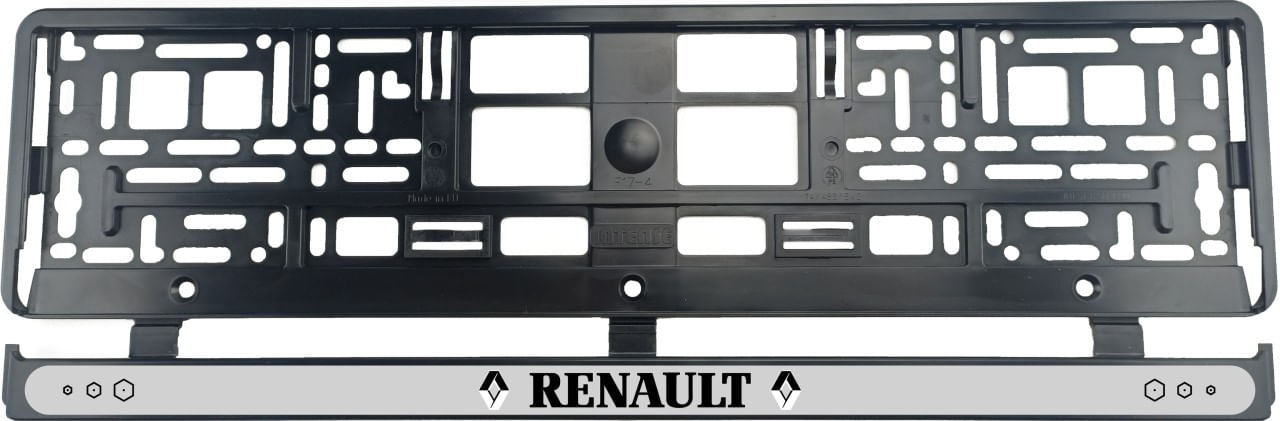 Set 2 bucati, suport numar inmatriculare Renault