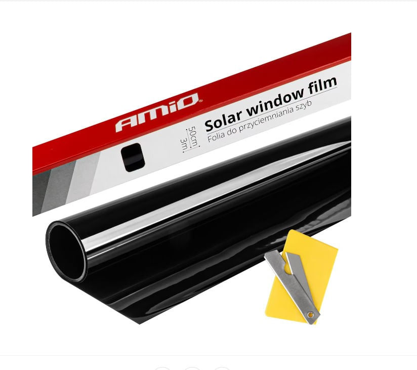 Folie fumurie pentru geamuri Dark Black 0.5 x 3m (15%)