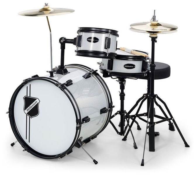 Set Tobe Copii Acustice Millenium Youngster Drum Set Silver