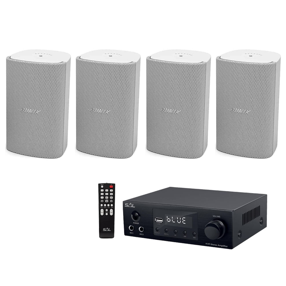 Sistem 4 boxe Bose Freespace FS2SE, bluetooth, alb, sonorizare interior-exterior