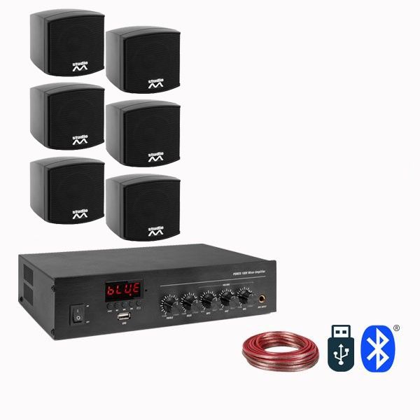 Mini Sistem Audio ambiental, bluetooth, USB, FM