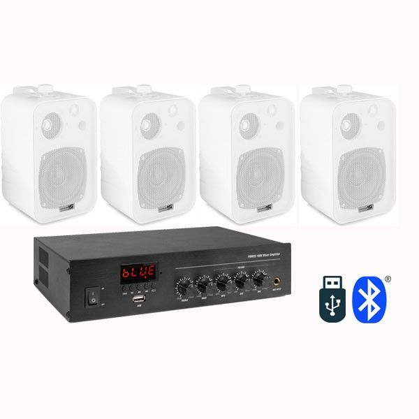 Sistem Audio Cafe-Restaurant, bluetooth, USB, FM