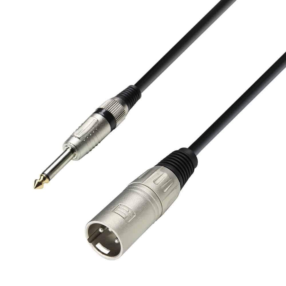 Cablu XLR tata Jack mono 1m, Adam Hall Cables 3 STAR MMP 0100