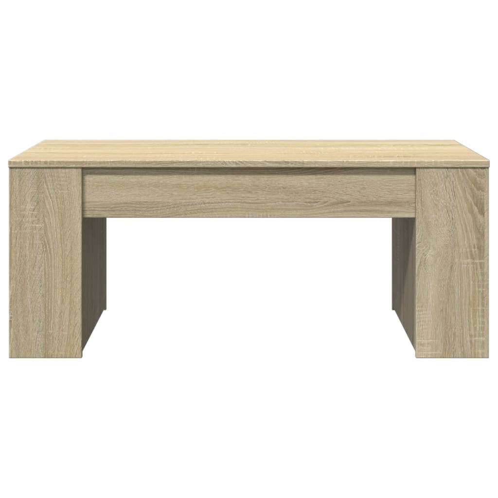 Masuta de cafea, stejar sonoma, 102x55x42 cm, lemn prelucrat — imaginea 4