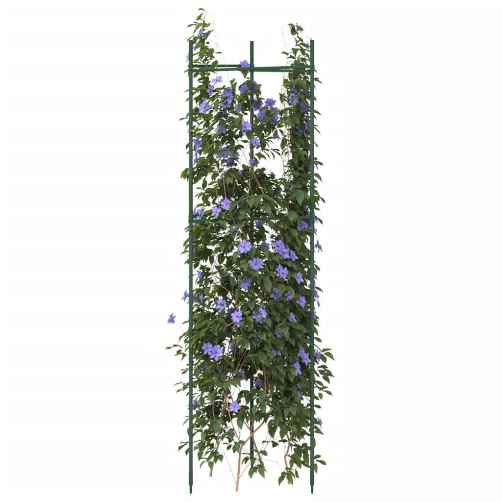Suport pentru rosii, 6 buc., 116 cm, otel si PP — imaginea 2