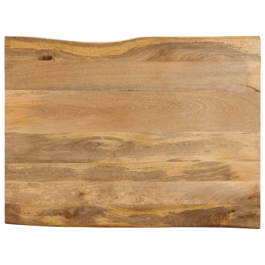 Blat masa cu margini, 110x80x2,5 cm, lemn masiv mango (natural)