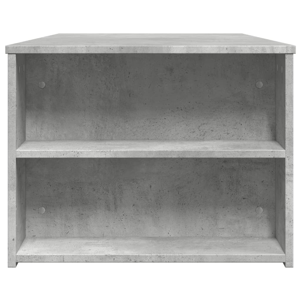 Masuta de cafea, gri beton, 102x55x42 cm, lemn prelucrat — imaginea 5
