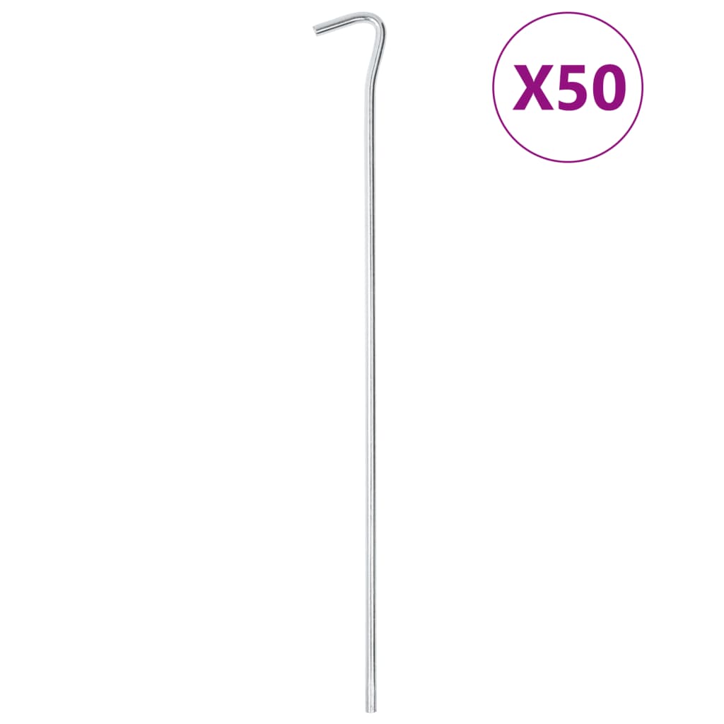 Tarusi de cort, 50 buc., 30 cm, Ø5 mm, otel galvanizat