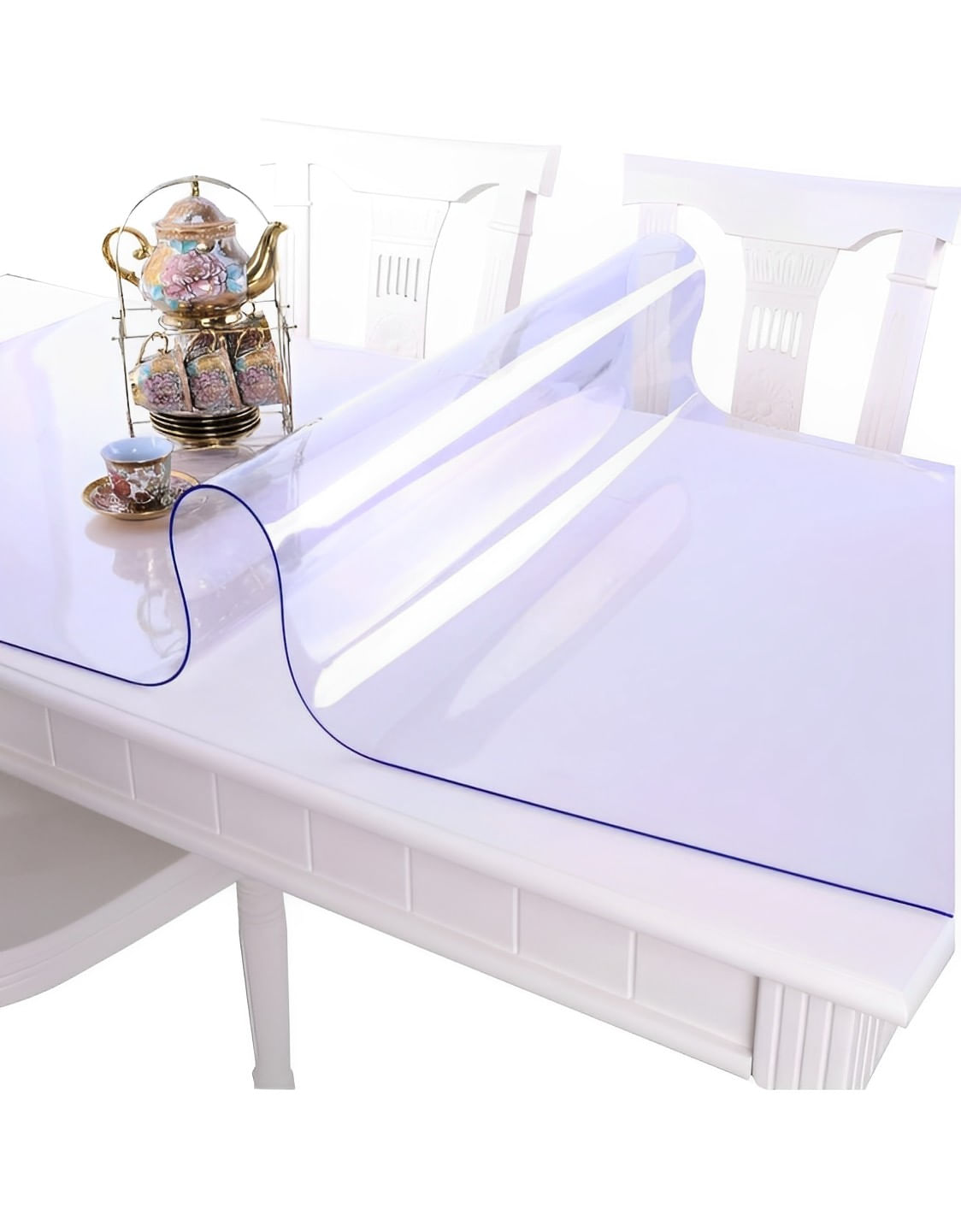 Fata de masa transparenta din silicon, 250x100 cm, grosime 1.2 mm, aspect ca de sticla