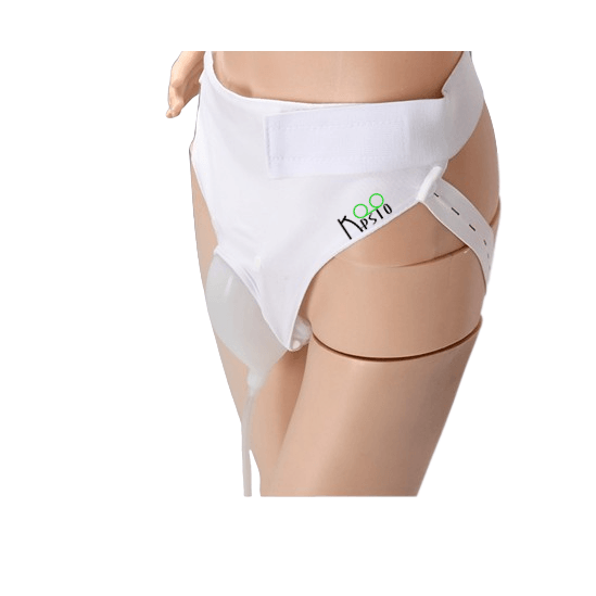 Scutec urinar pentru seniori din silicon, punga urinara sterila si furtun evacuare incluse cu prindere universala