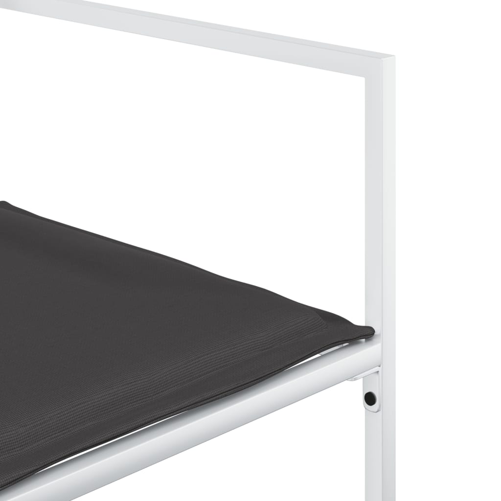Set mobilier de gradina, 9 piese, cu perne, alb, textilena — imaginea 7