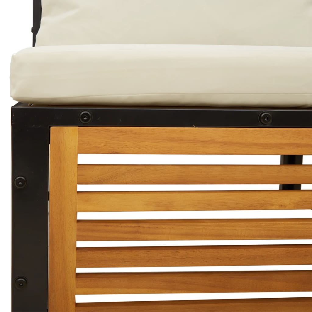 Set canapele de gradina cu perne, 4 piese, lemn masiv de acacia — imaginea 9